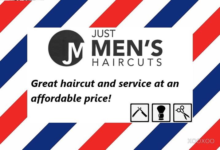 Just Mens haircuts site logo